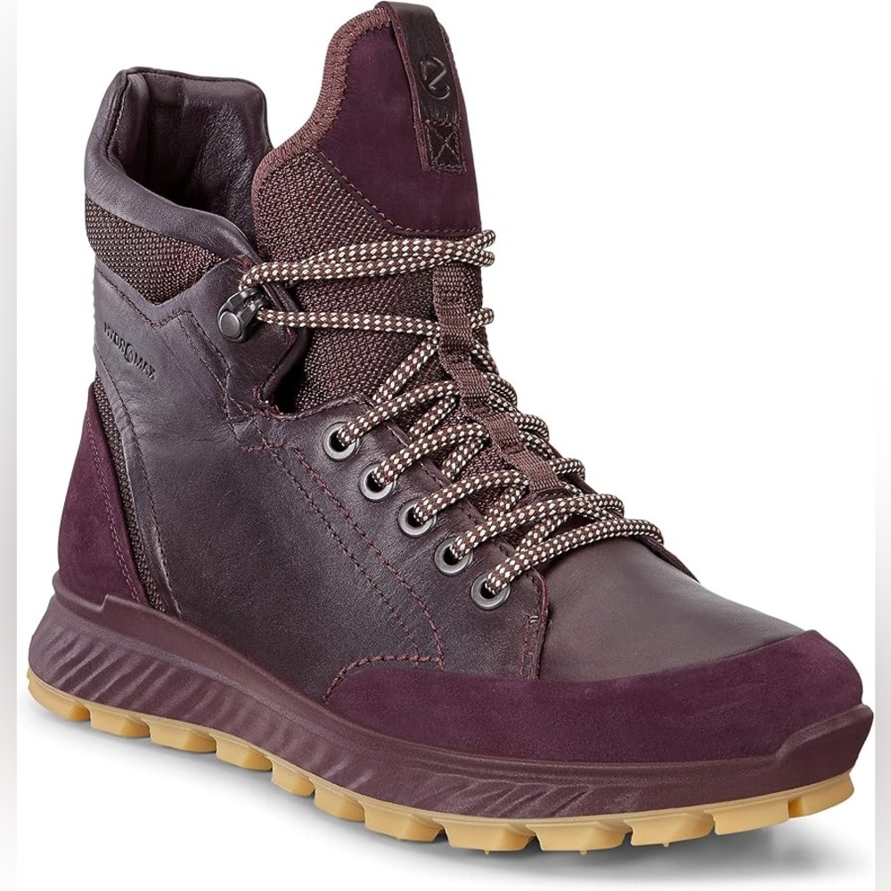 Women’s ECCO Exostrike Hydromax Leather Hiking Ankle Boots Shoes US 6
